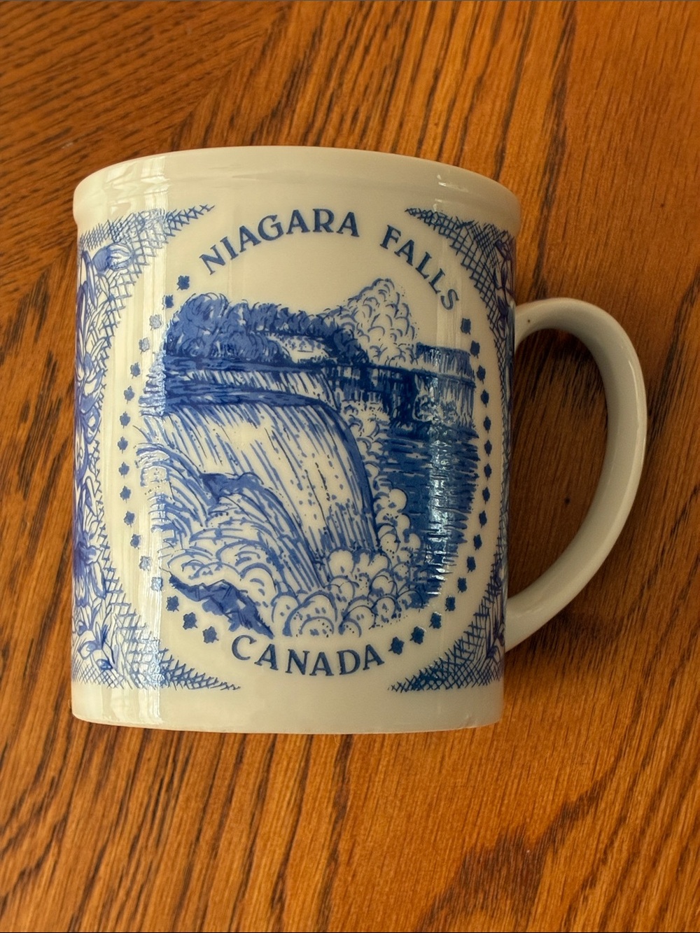 Niagara Falls Canada Blue Ceramic Souvenir Mug